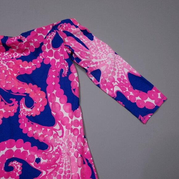 Lilly Pulitzer Laurana Dress Off The Shoulder Ocean Engineered Tentacles XS - Picture 4 of 11